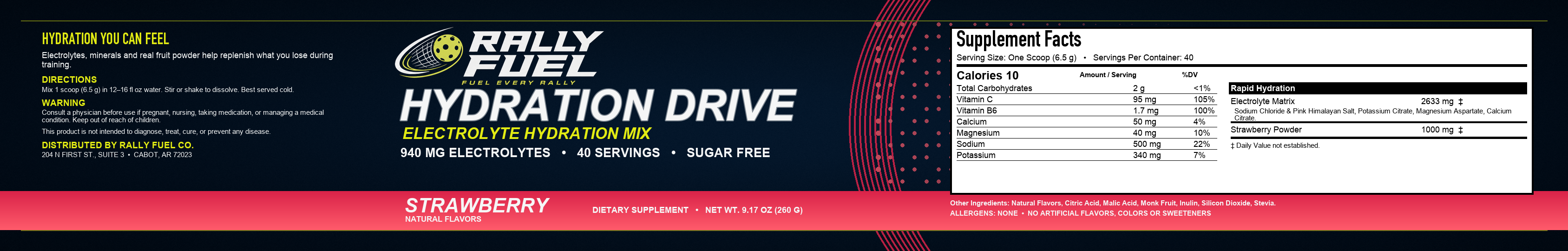 Rally Fuel Hydration Drive — Strawberry